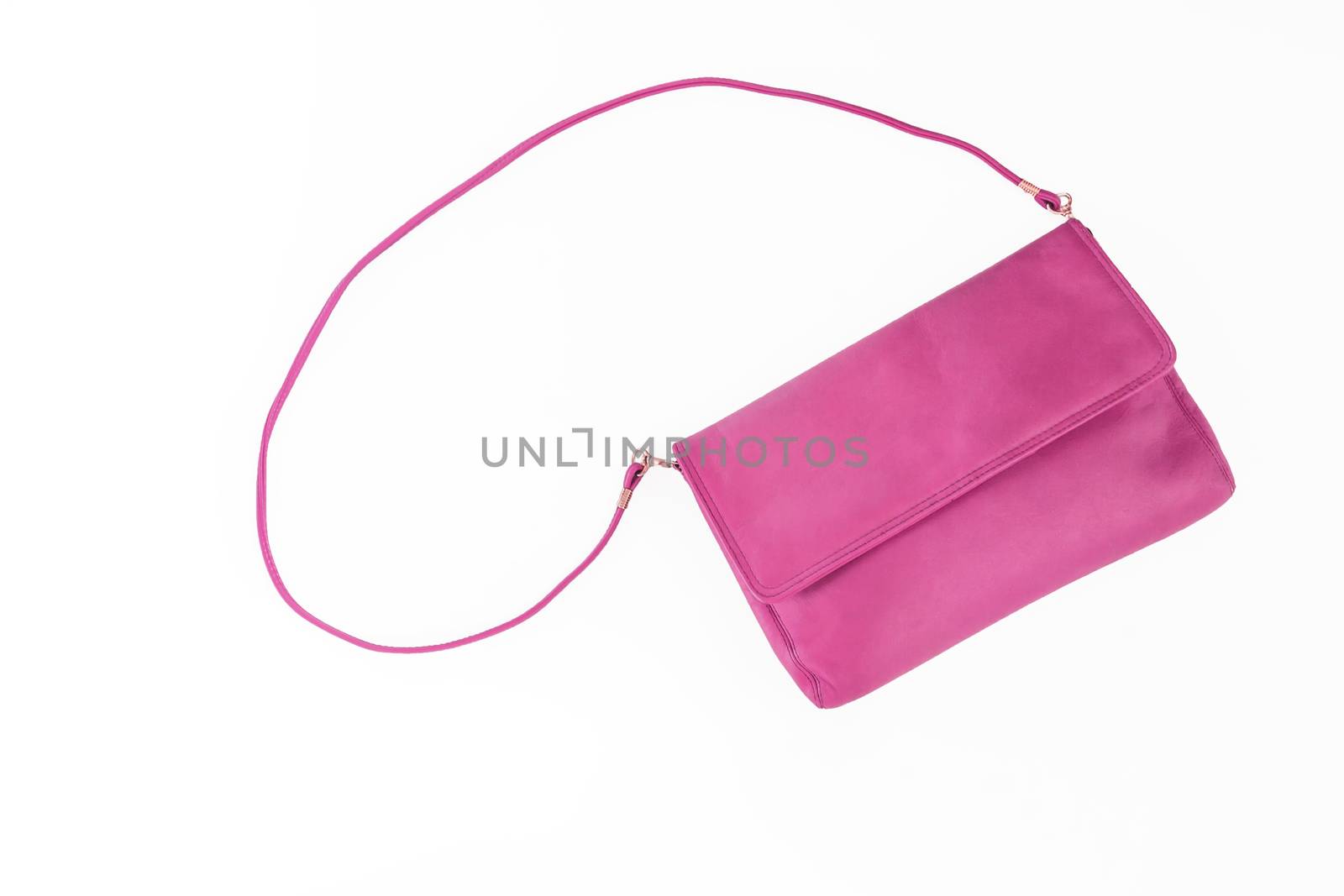 colorful fashionable clutch bag isolated on white background by Tanacha