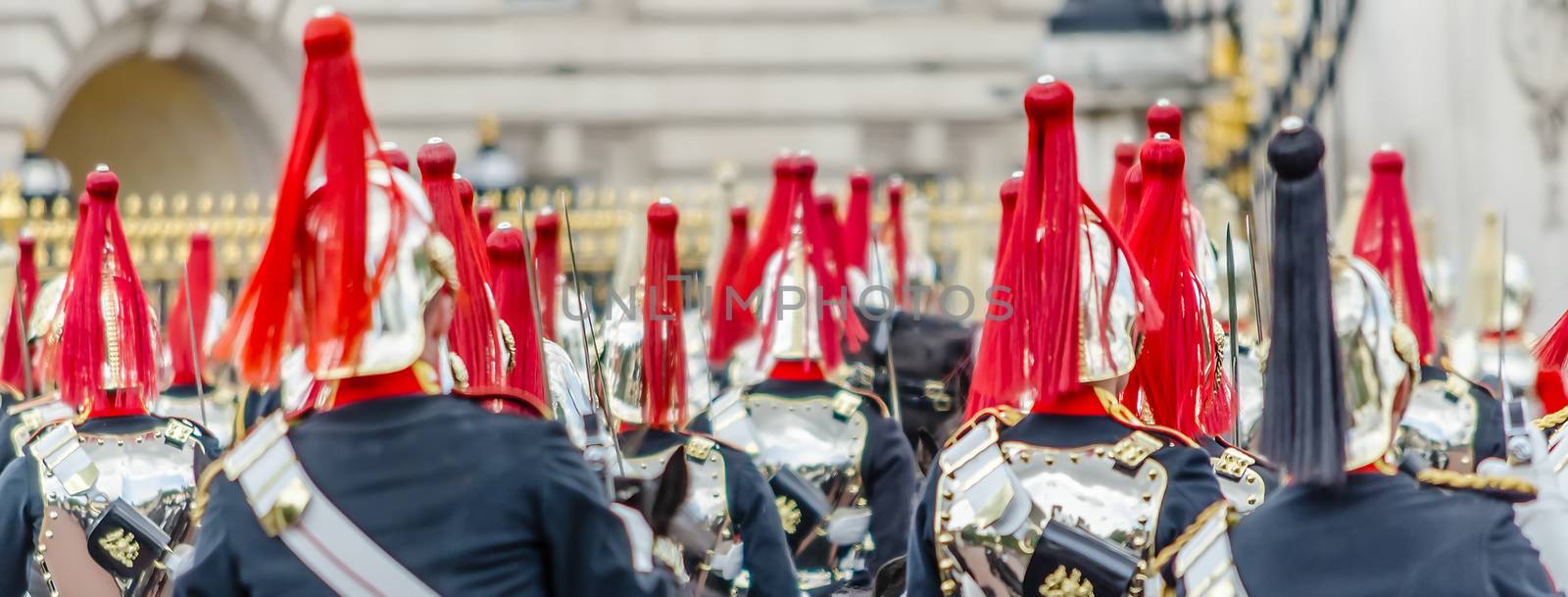 The guard ceremony at Buckingham Palace, London, UK by marcorubino