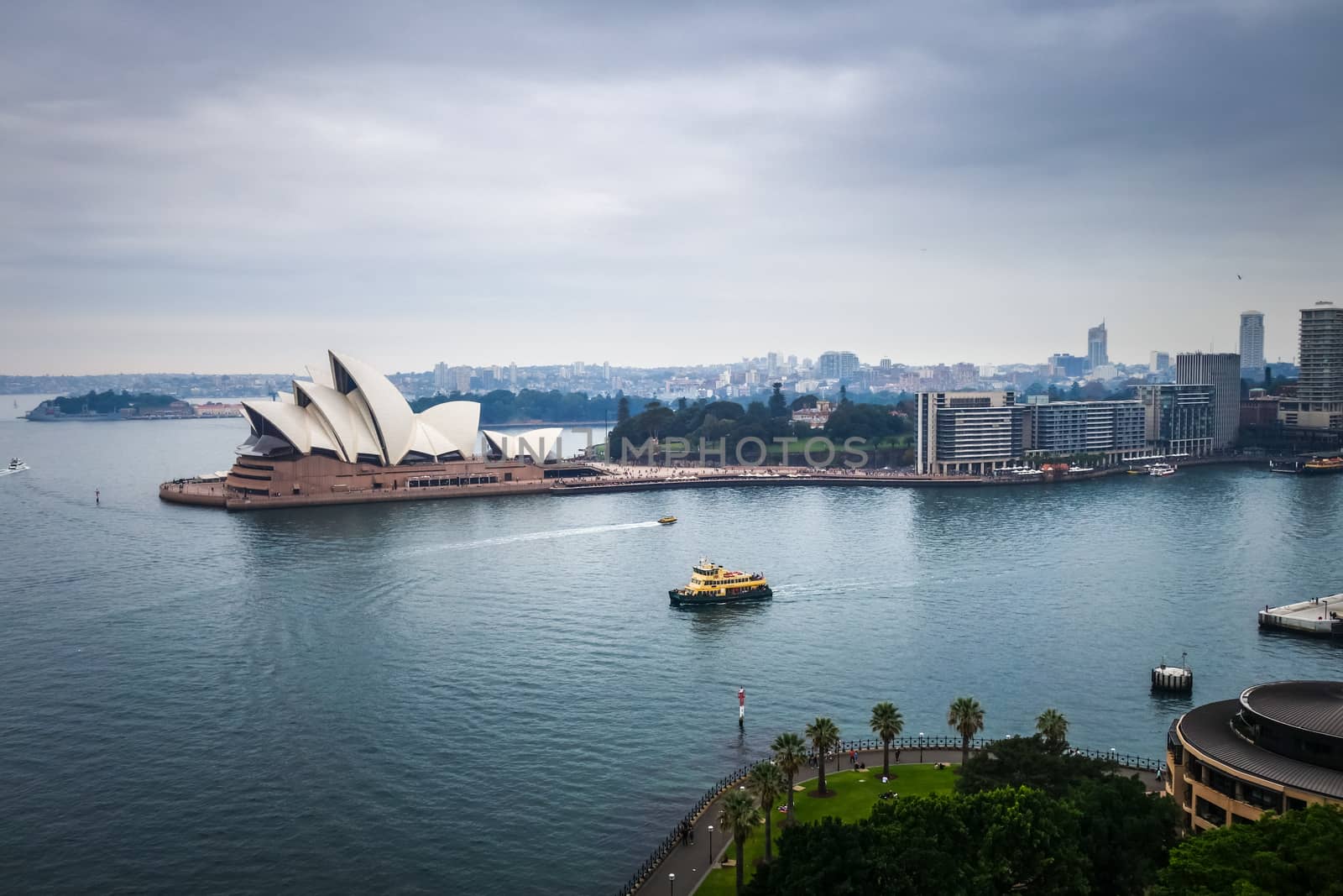 Sydney city center and Opera House panorama, Australia