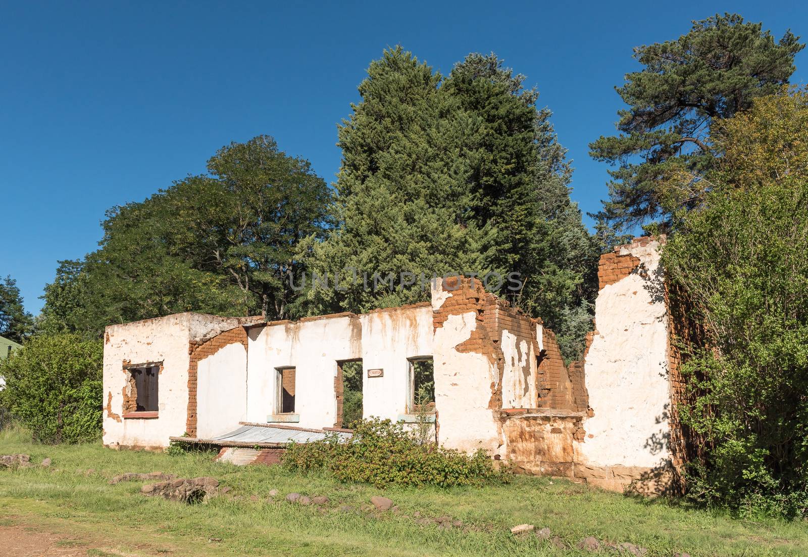 The ruin of a house in Rhodes in the Eastern Cape Province