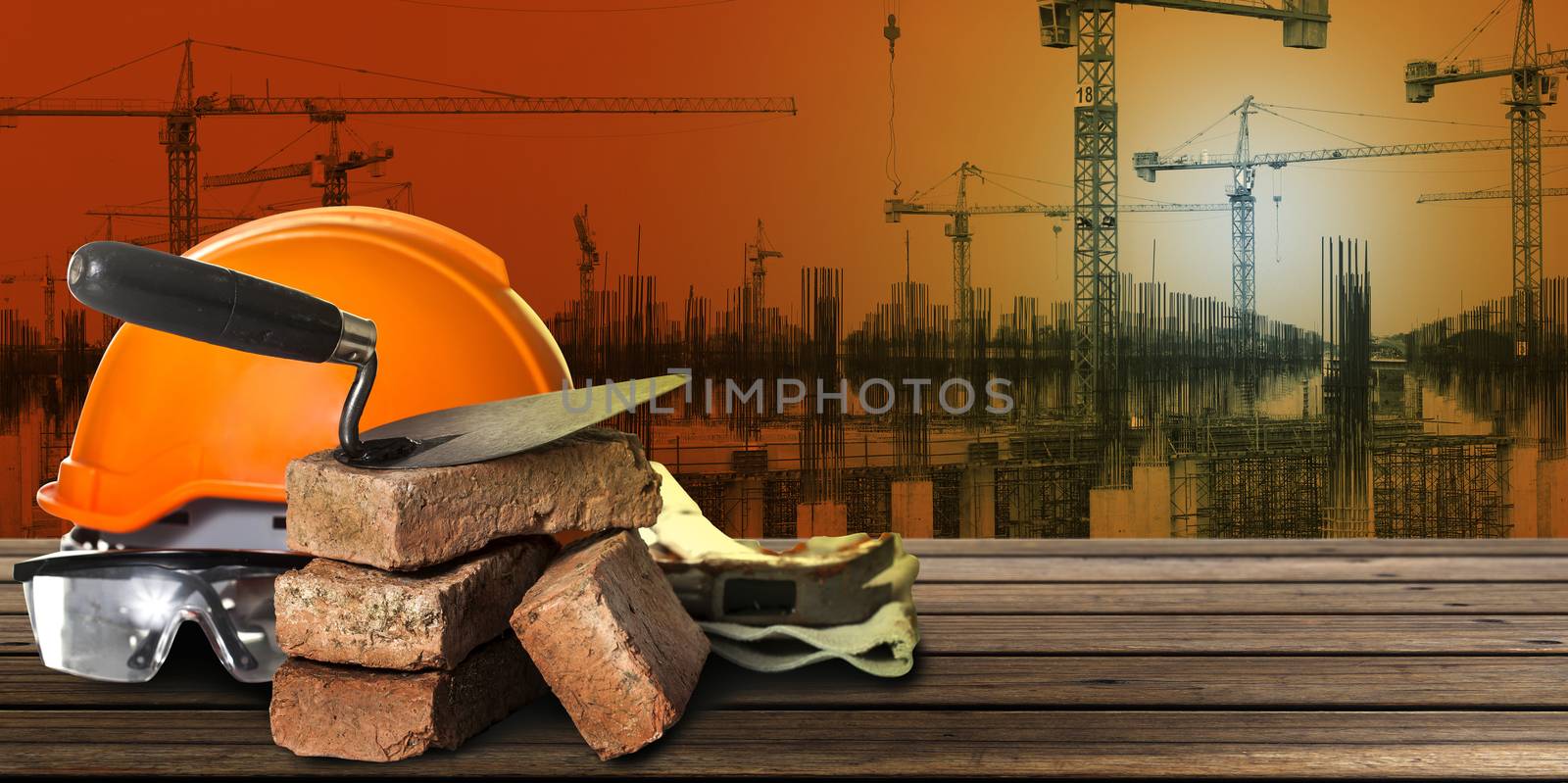 Construction Tools at Construction site