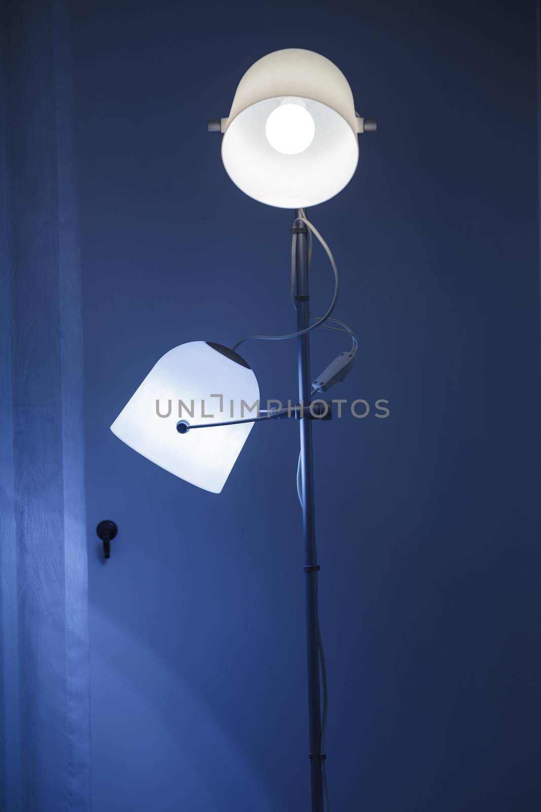 Modern reading-lamp
