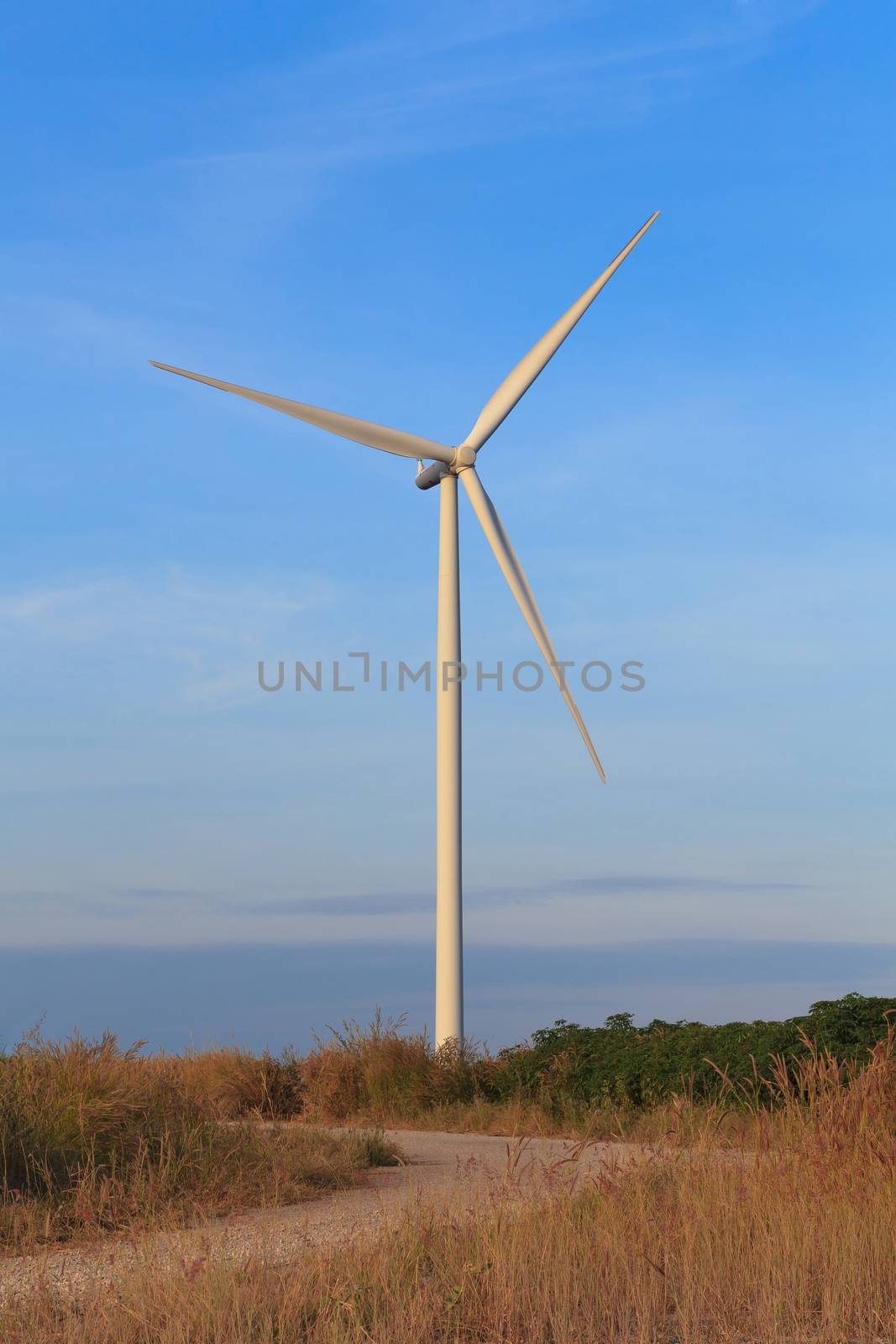 Wind turbine power generator farm