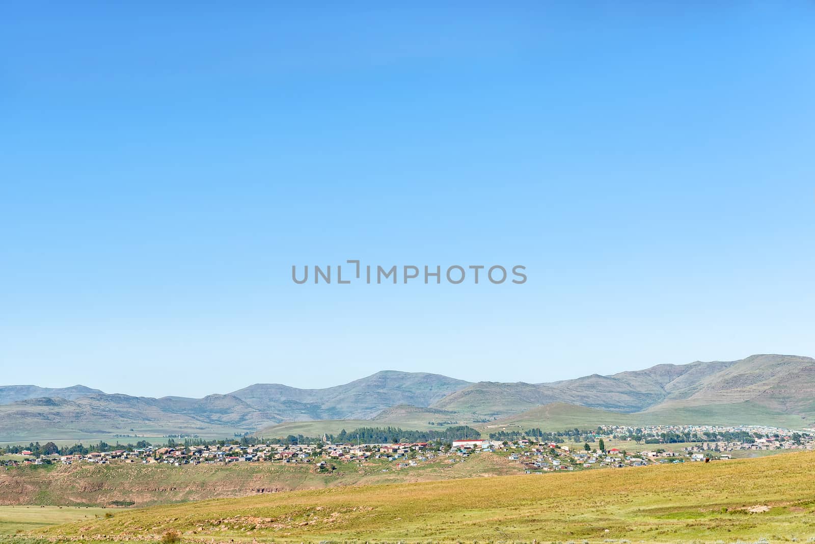 A view of Barkly-East in the Eastern Cape Province of South Africa