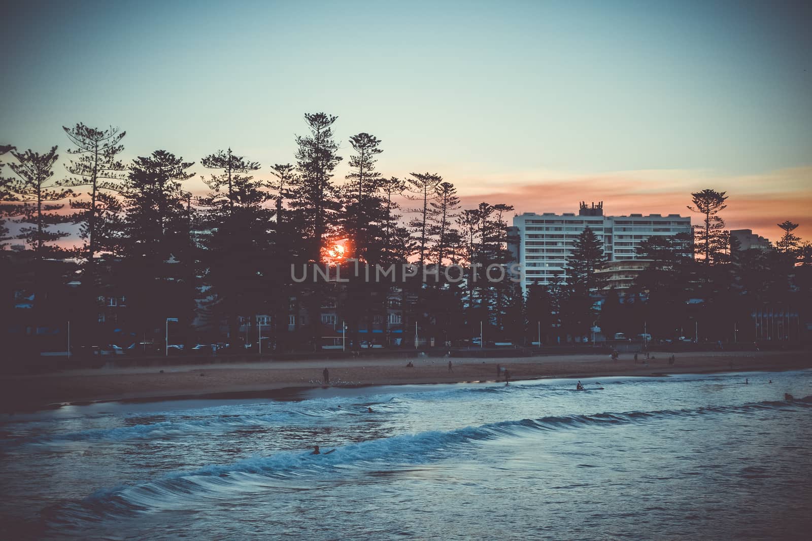 Manly Beach at sunset, Sydney, Australia by daboost