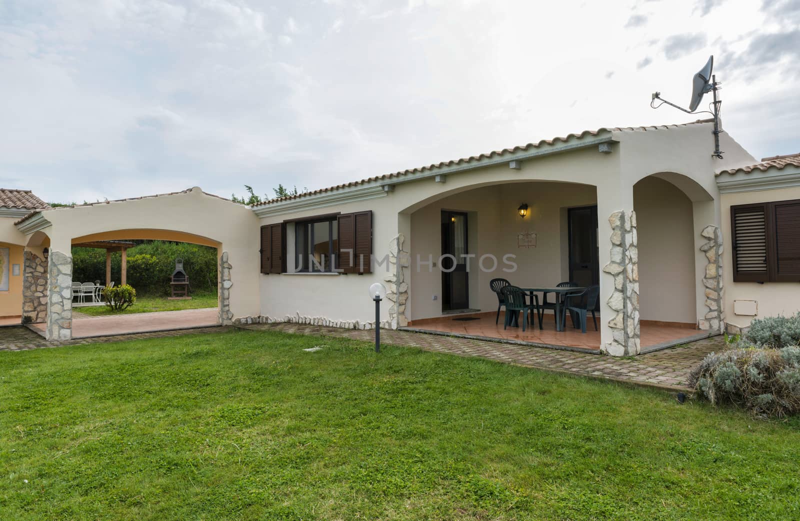 Valledorai,Italy,10-aril-2018:typical italian agriturismo vacation house on sardinia,ardinia has a lot of agriturismo for the toursit to rent and mostly belonging to farmers