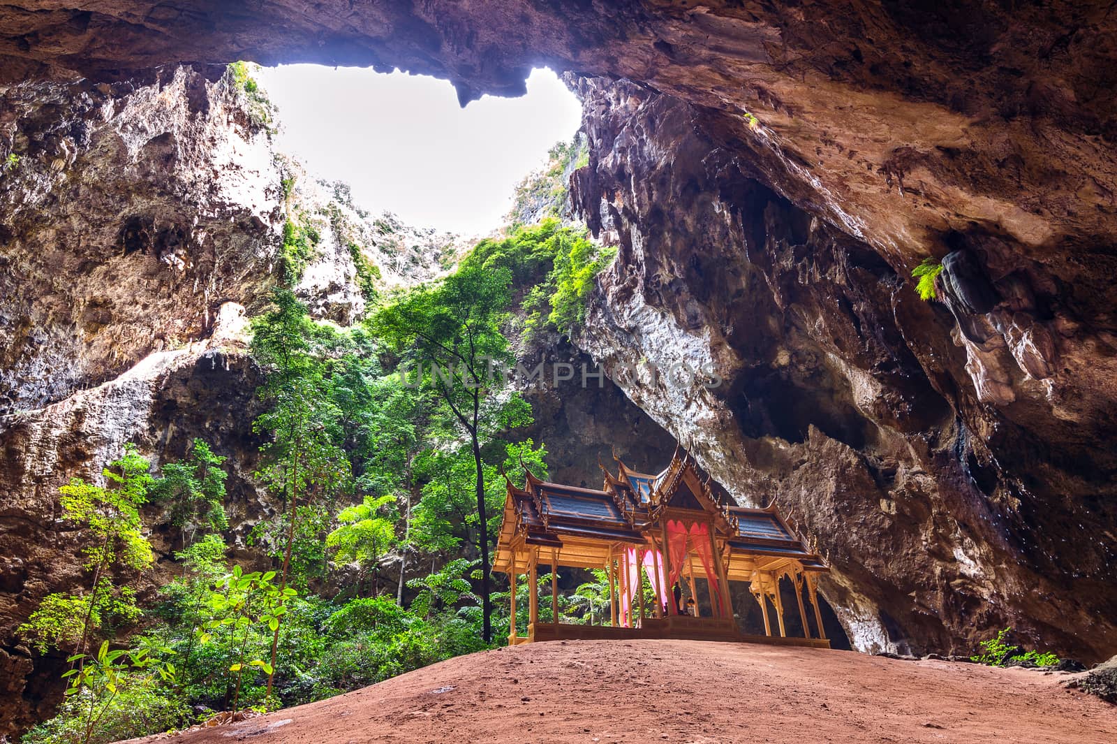 Phrayanakorn Cave in Prachuap Khiri Khan province, Thailand.