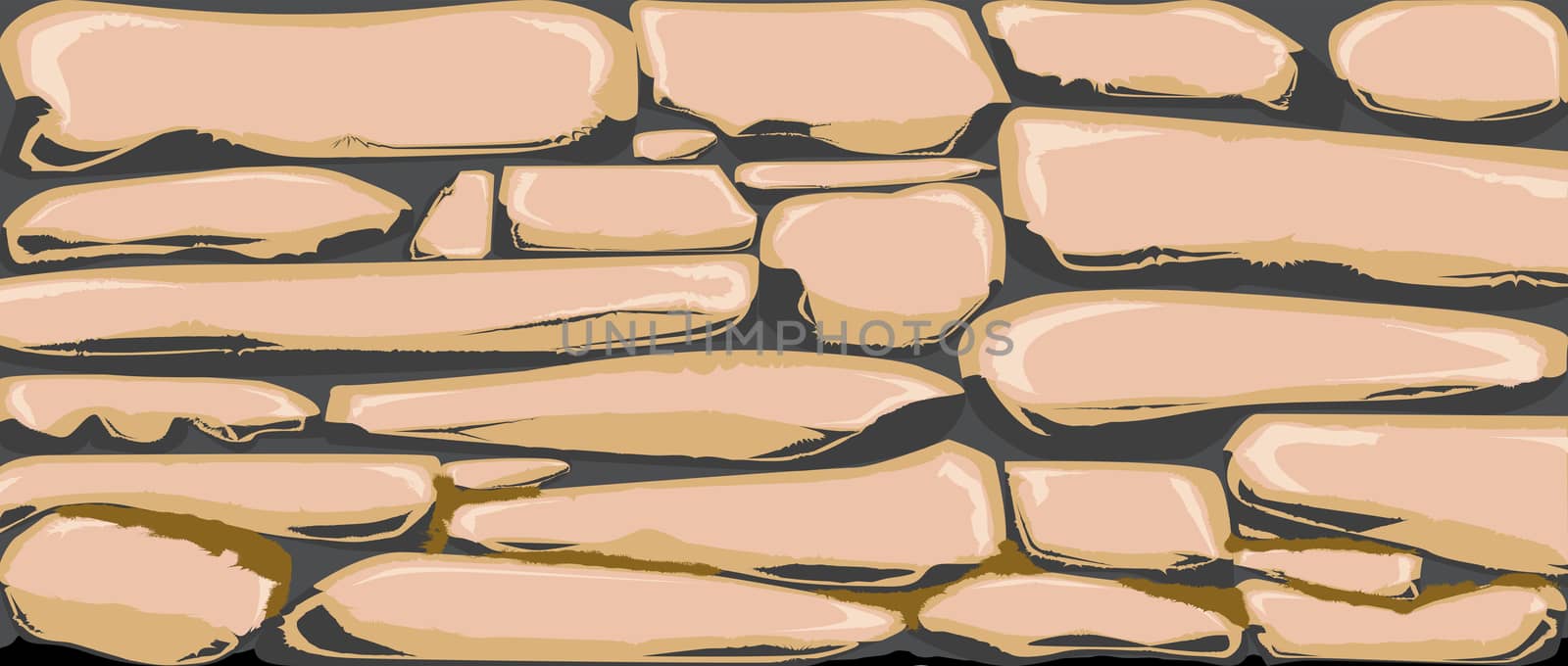 A traditional dry stone wall set as a banner background