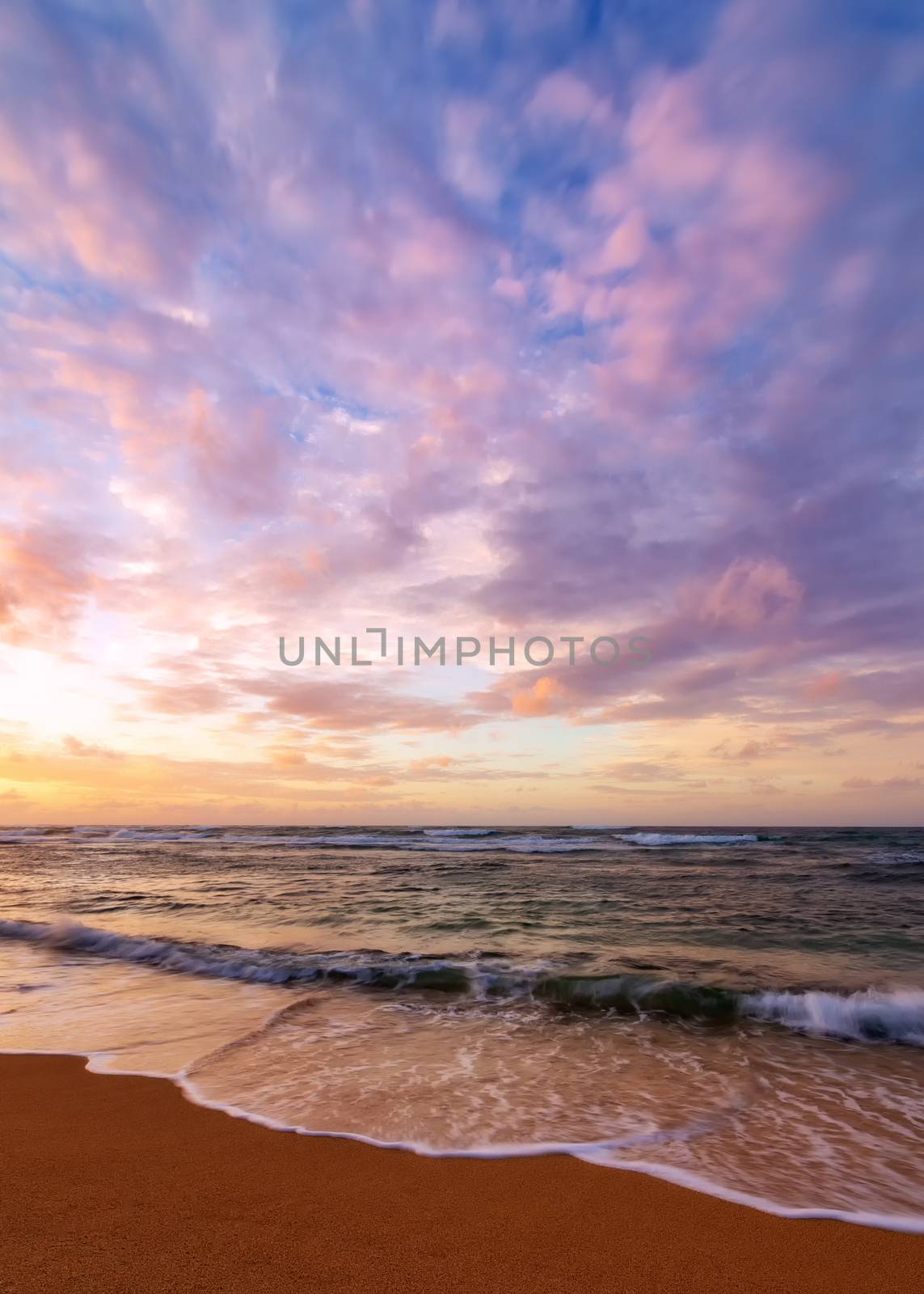 Kauai Hawaii Sunset at the Beach by backyard_photography