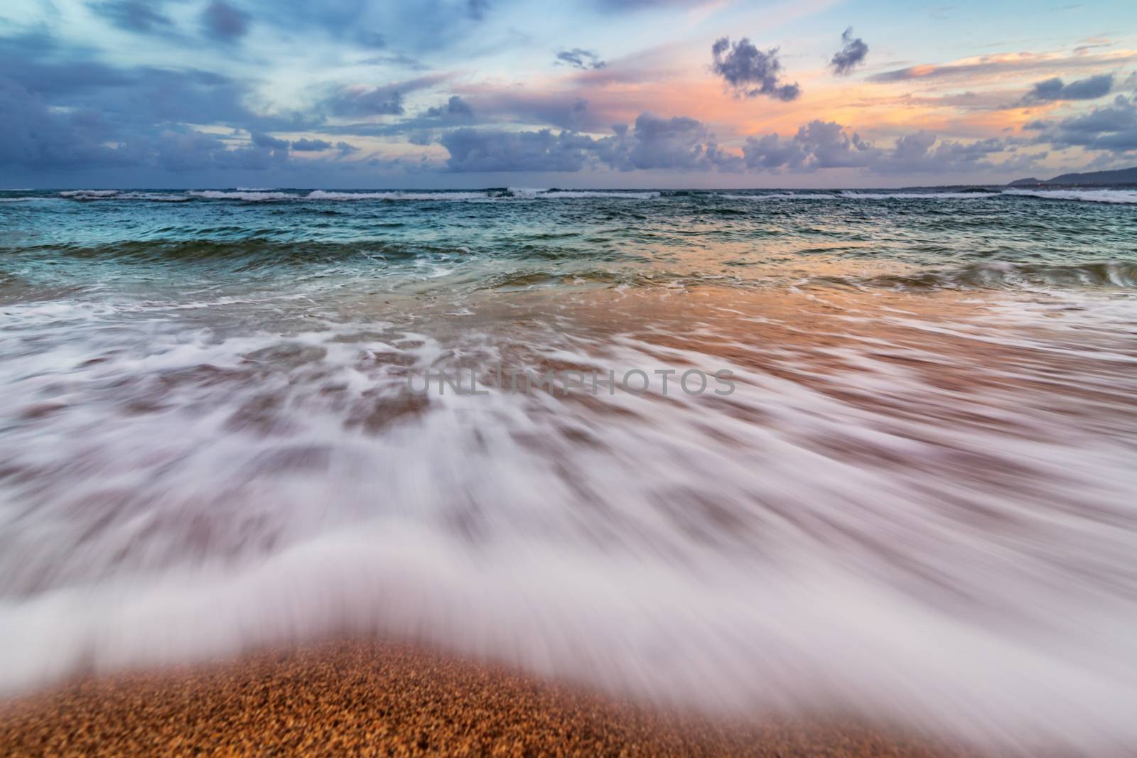 Kauai Hawaii Sunset at the Beach by backyard_photography