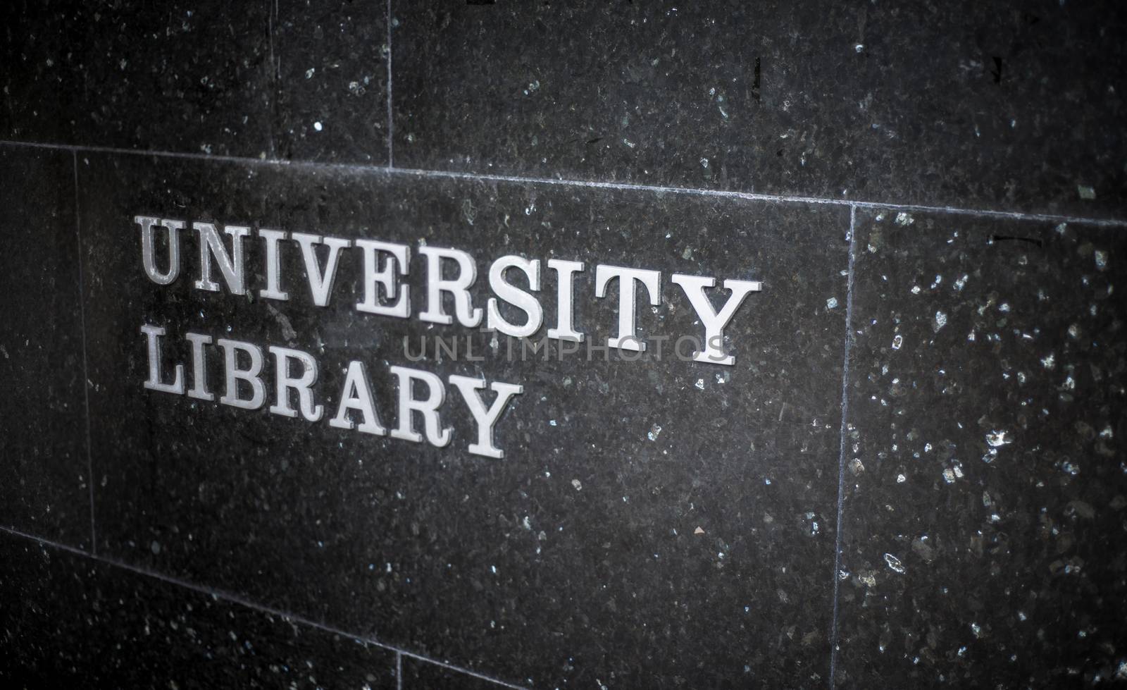 University Library Sign by mrdoomits