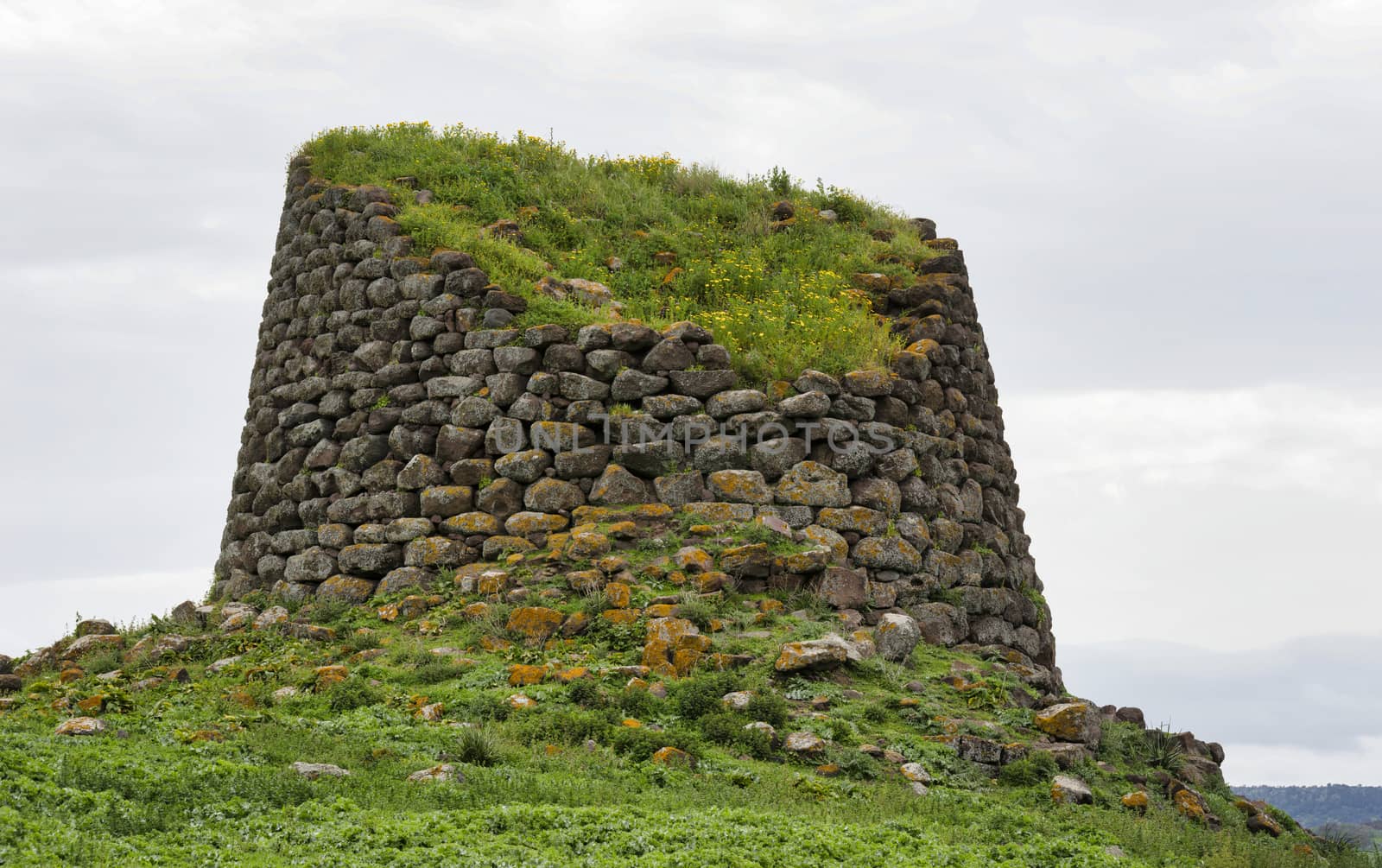 nuraghe on sardinia island by compuinfoto