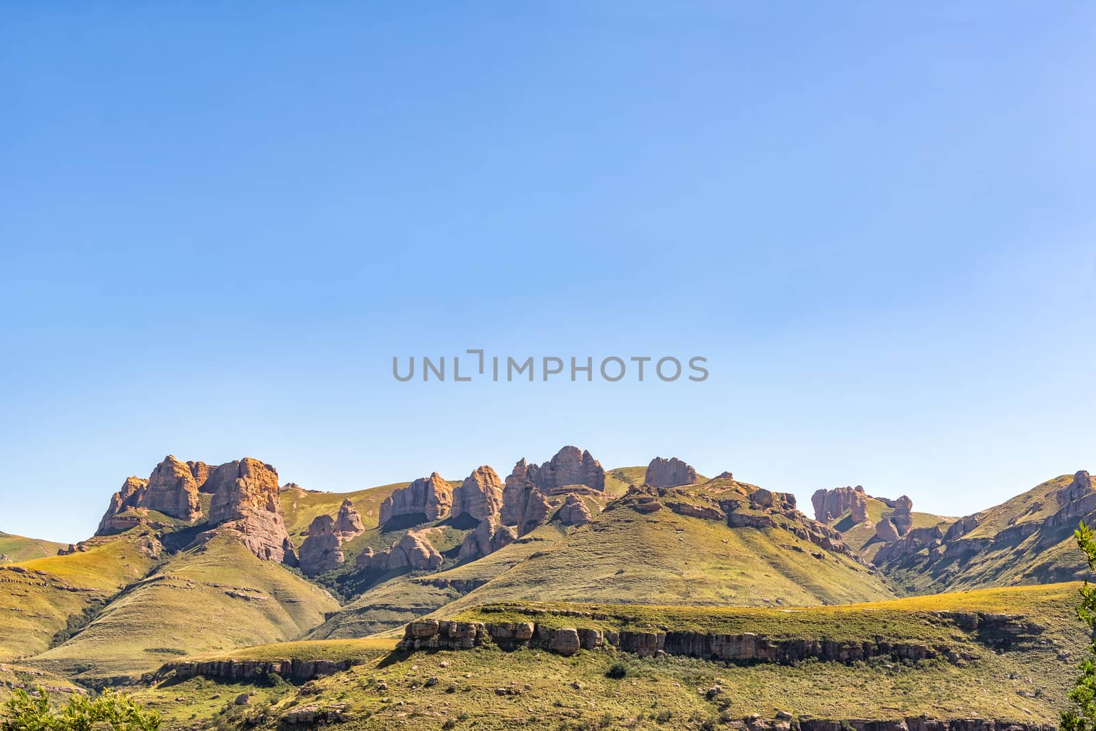 The view from the Barkly Pass in the Eastern Cape Province
