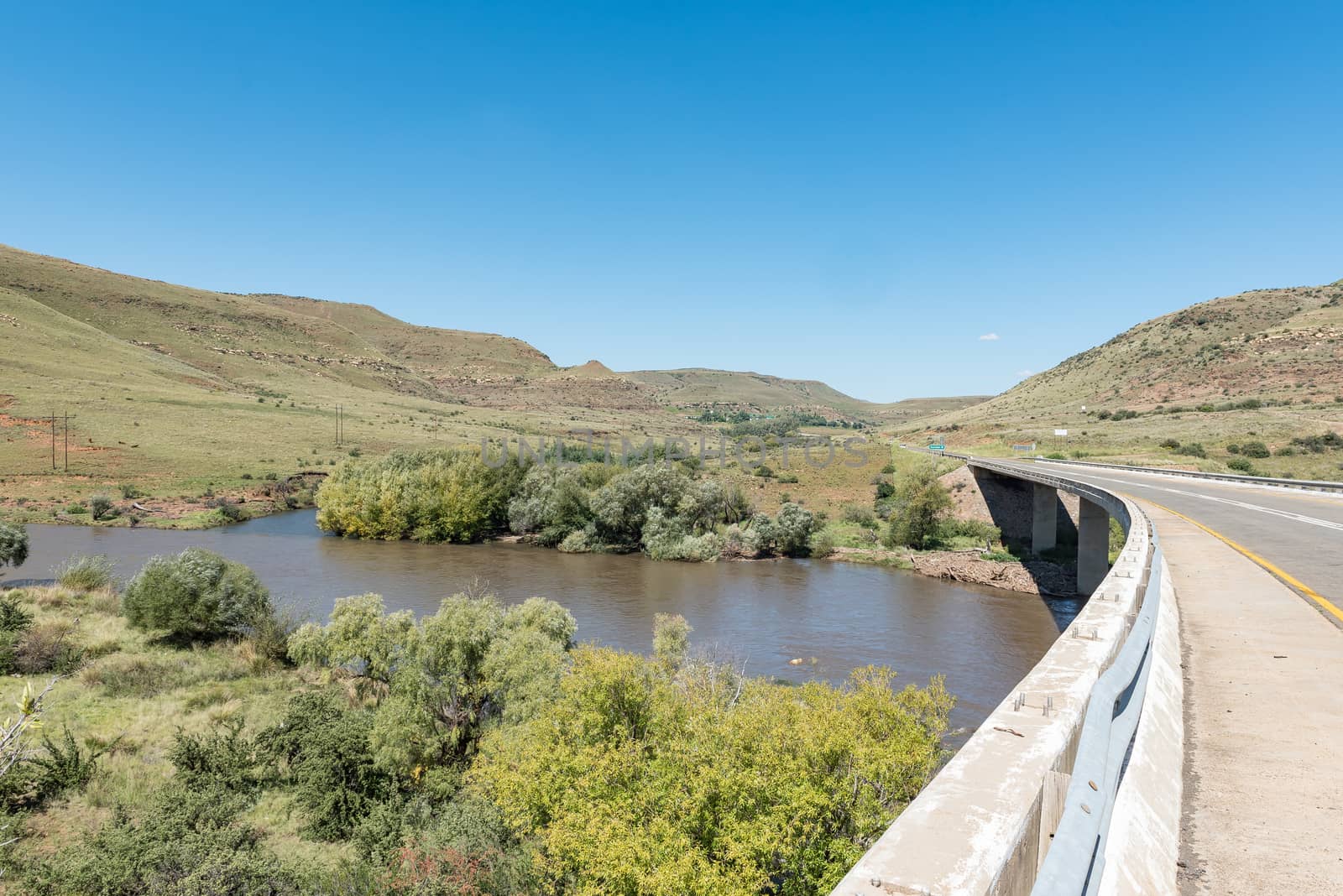 The bridge over the Kraai River at the bottom of the Kraai River Pass between Barkly East and Lady Grey in the Eastern Cape Province