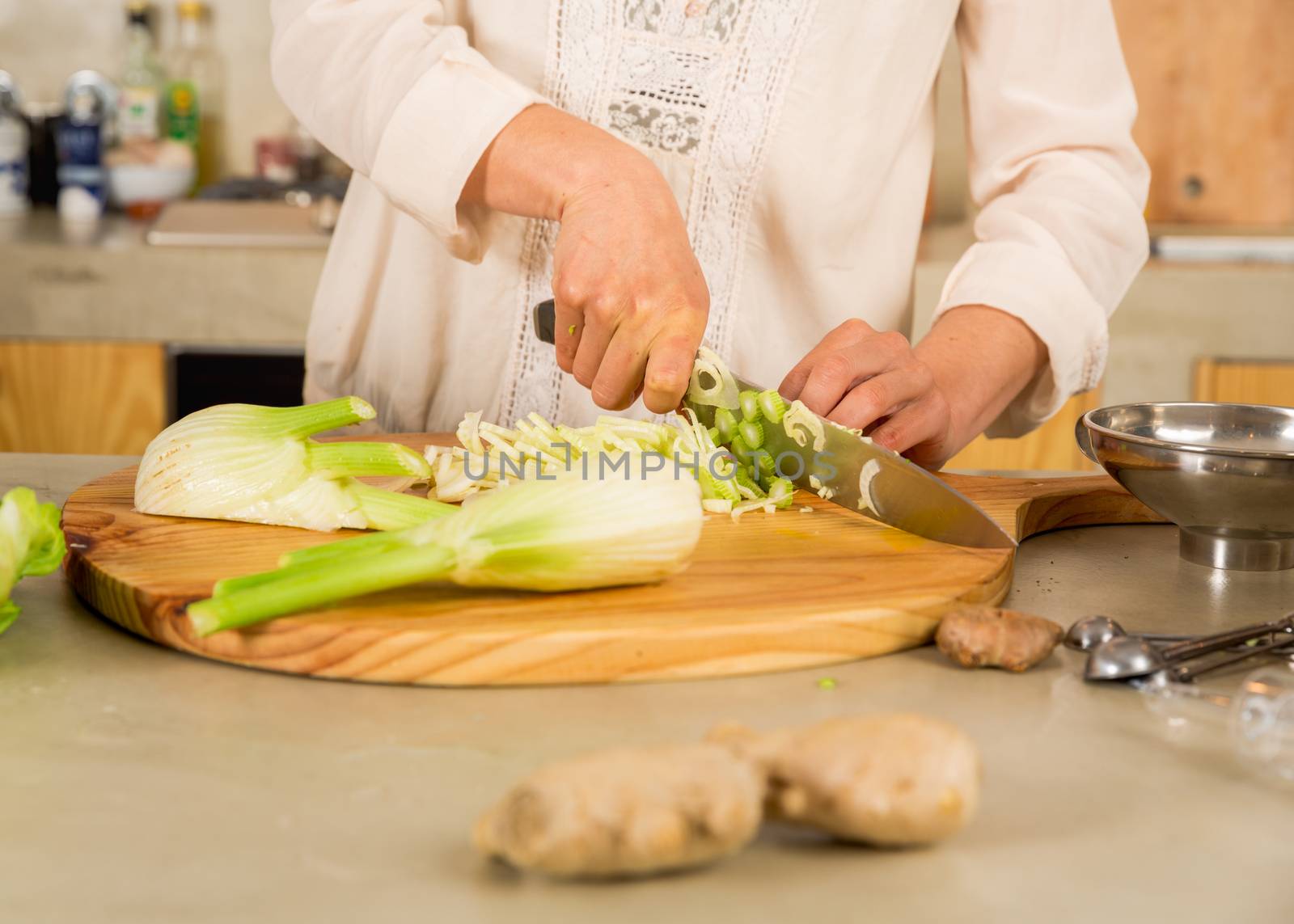 Preparing fermented preserved vegetables. Cabbage kimchi and sauerkraut sour cabbage. 