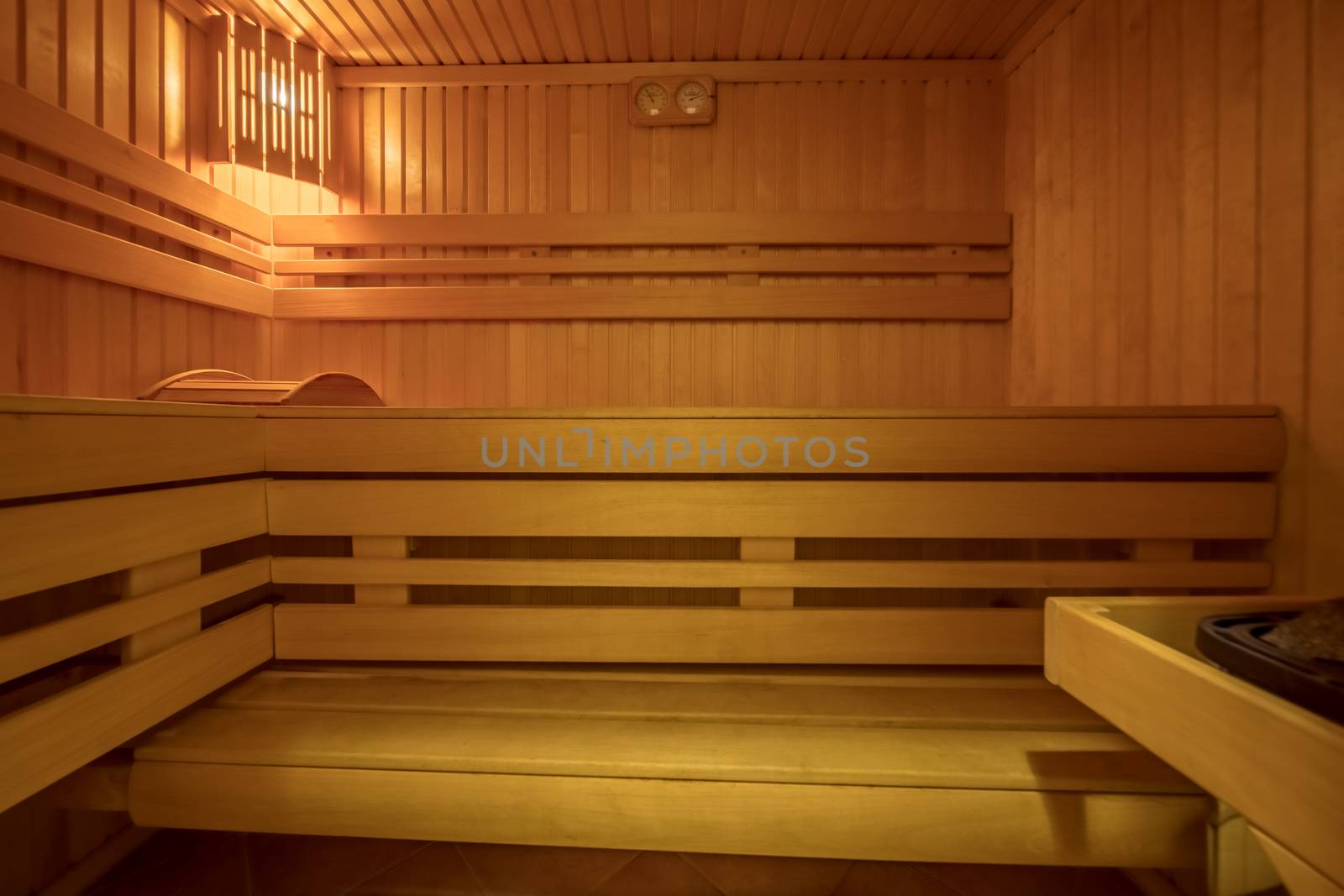 Sauna room interior by olga_sweet
