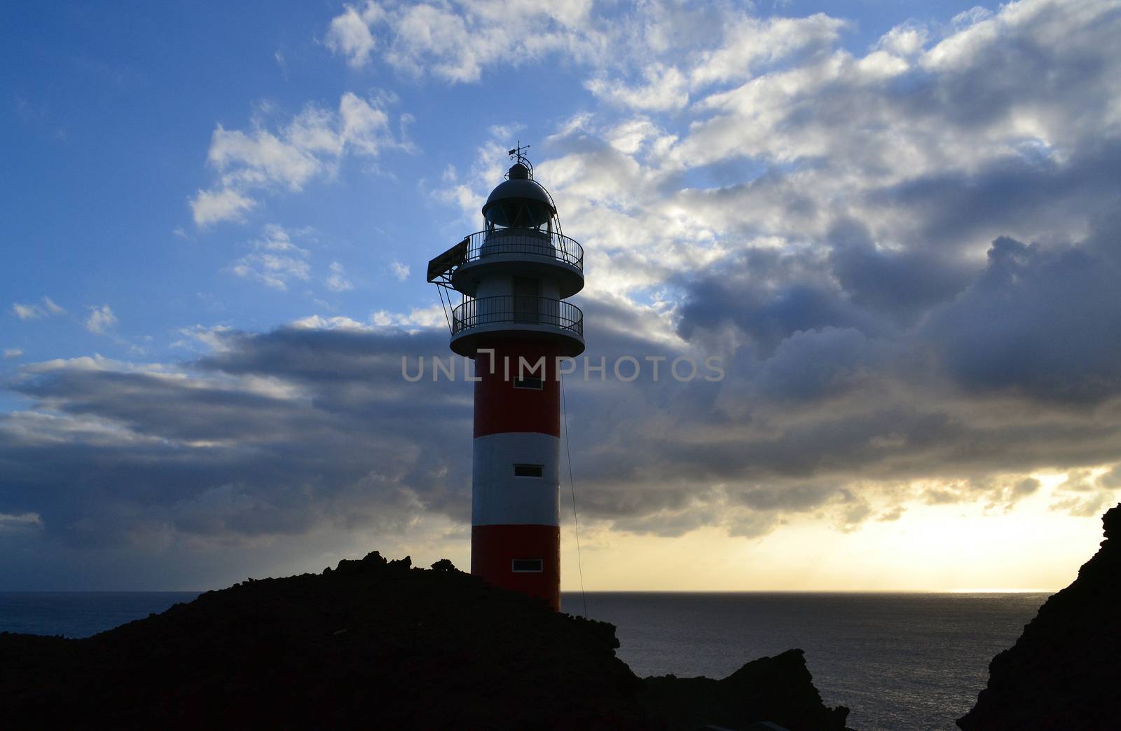 Lighthouse on sunset, Tenerife, Canary Islands by hibrida13