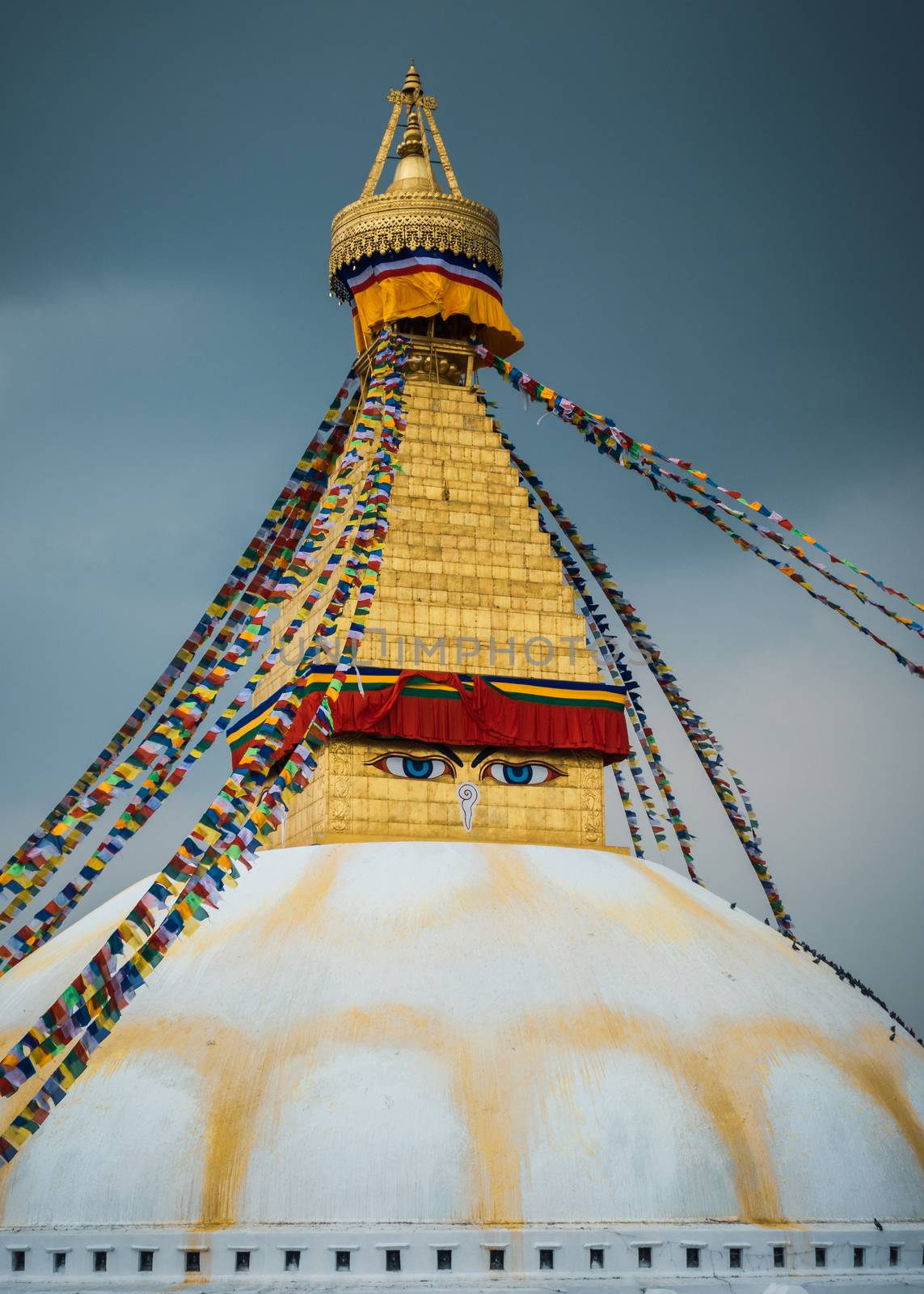 Boudhanath stupa in Kathmandu, Nepal by dutourdumonde