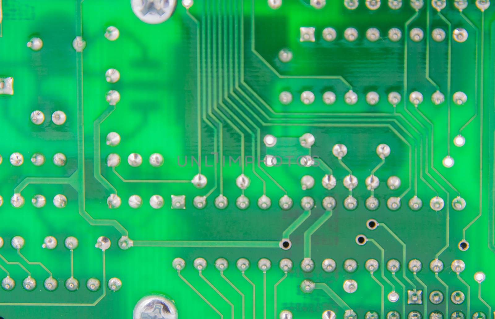 The bottom finished Solder electronics PCB