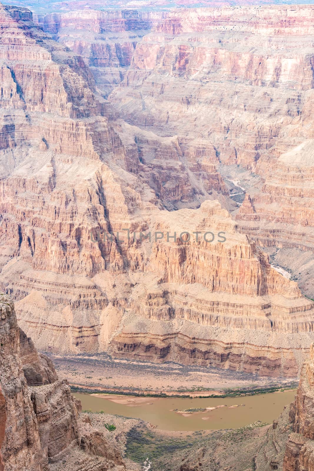 West rim of Grand Canyon in Arizona USA