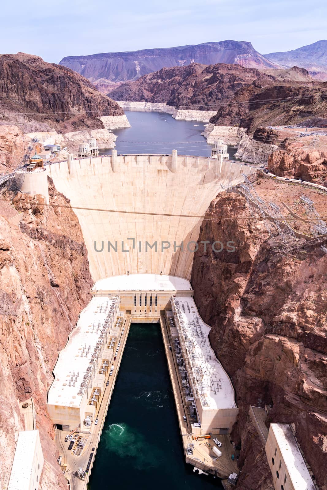 Hoover dam in Arizona and Nevada, USA