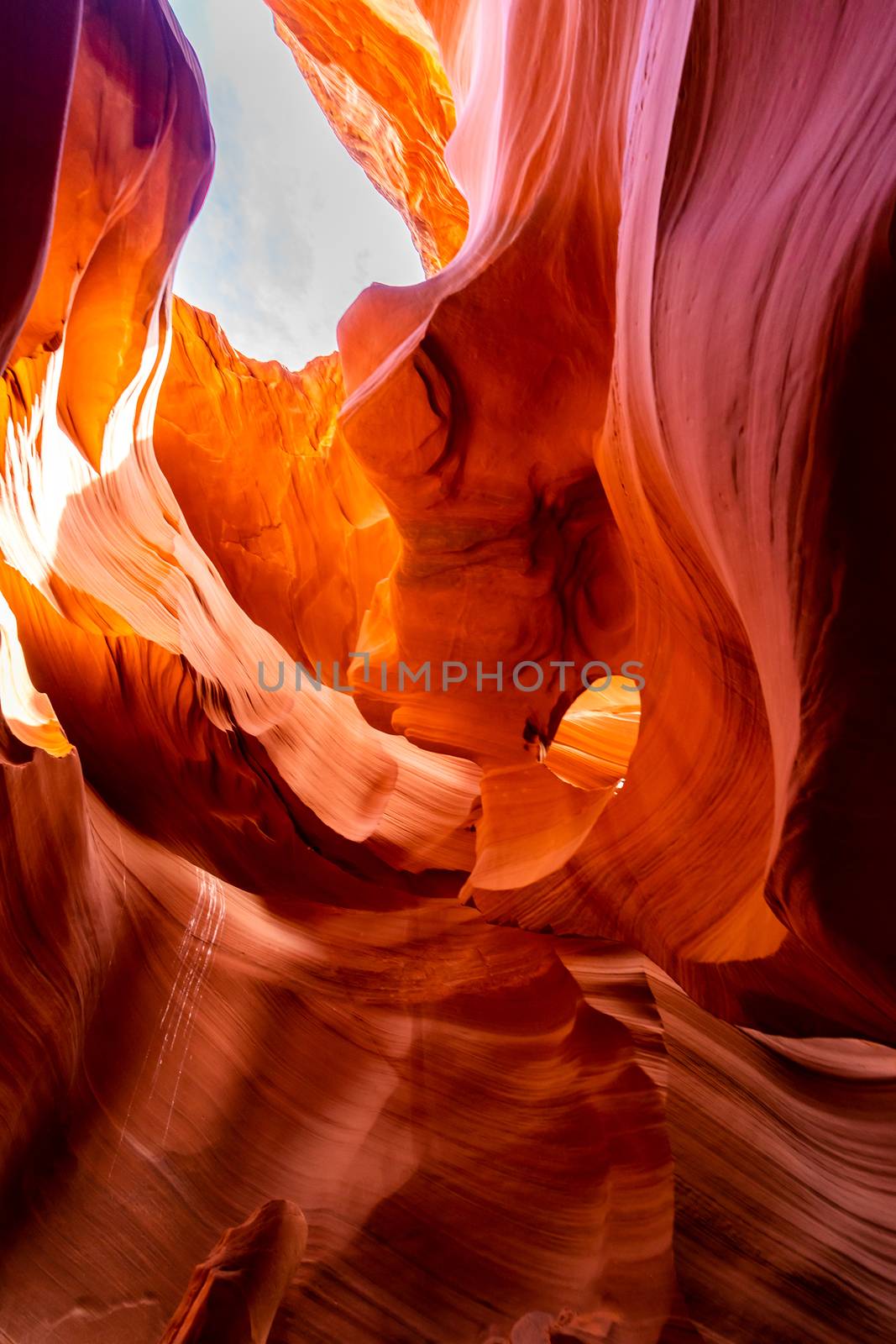 Lower Antelope Canyon in the Navajo Reservation near Page, Arizona USA