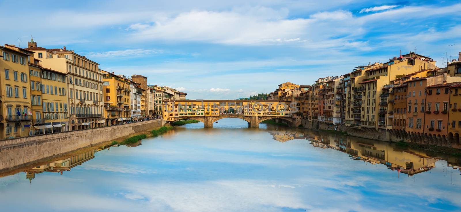 Historical and famous Ponte Vecchio in Florence, Italy