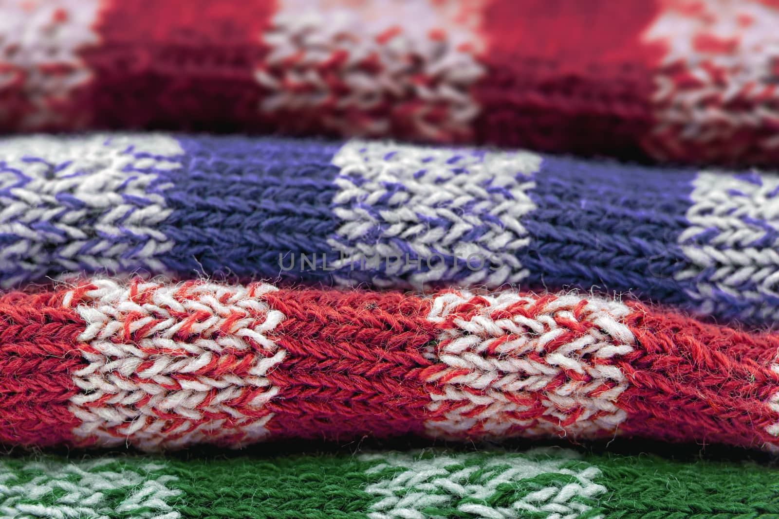 knitted wool pattern by Rik