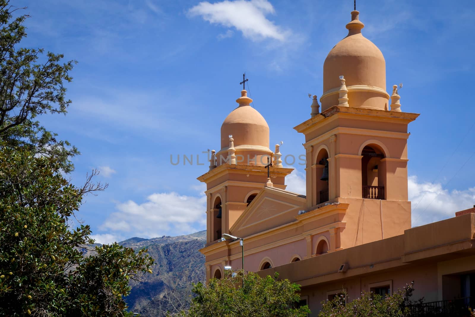 Old church in Cafayate city, Salta, Argentina