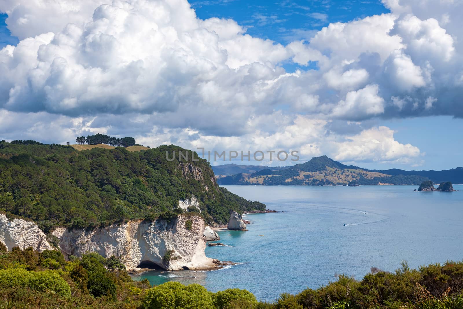 View towards Cathedral Cove by phil_bird