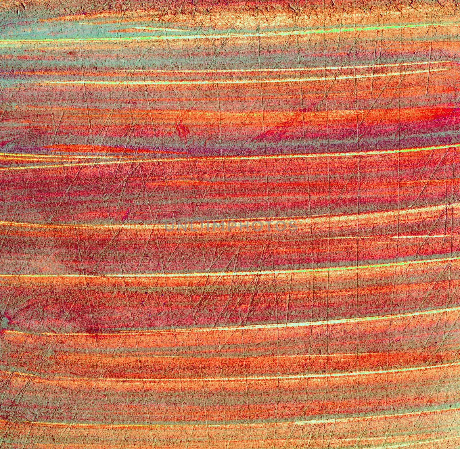 Scratched grunge surface of red old paper texture
