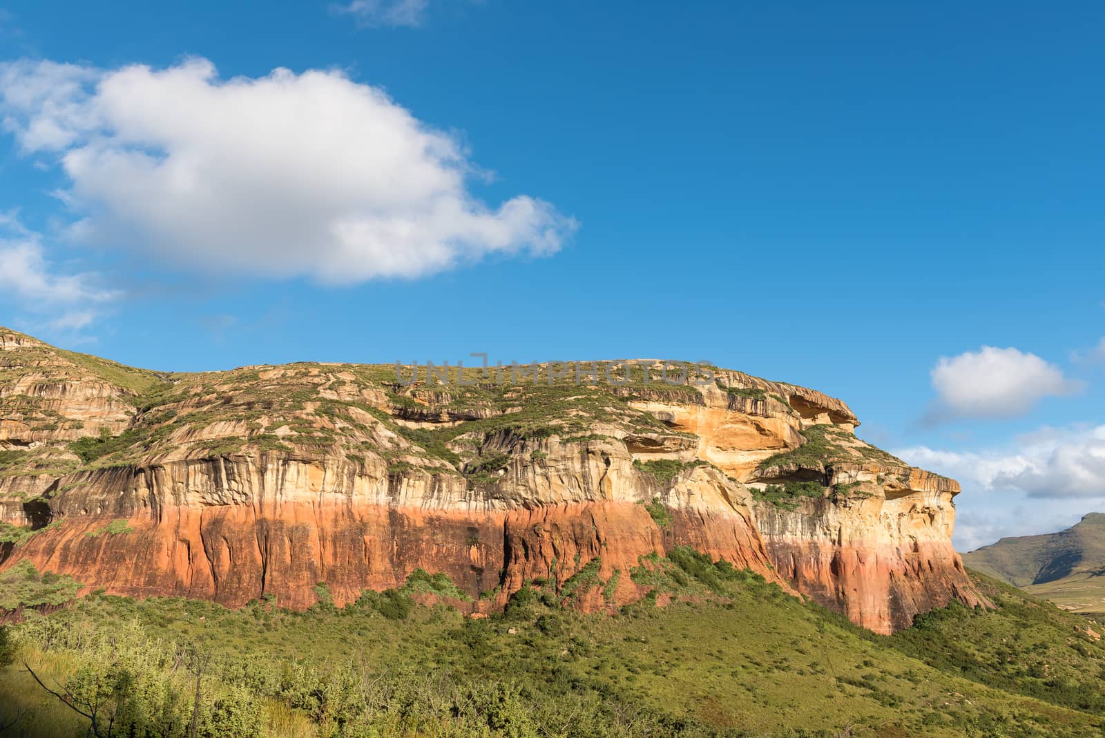The Mushroom Rock at Golden Gate in the Free State Province of South Africa