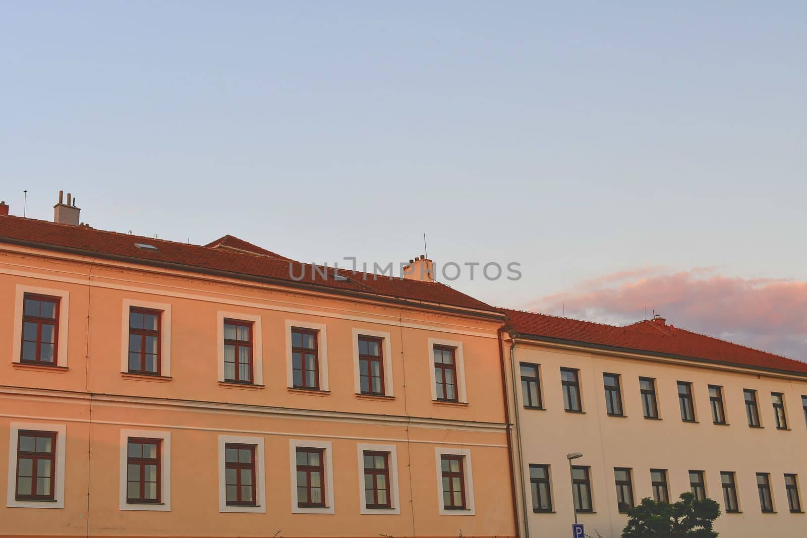 Urban architecture during golden hour. Sunset hours by roman_nerud