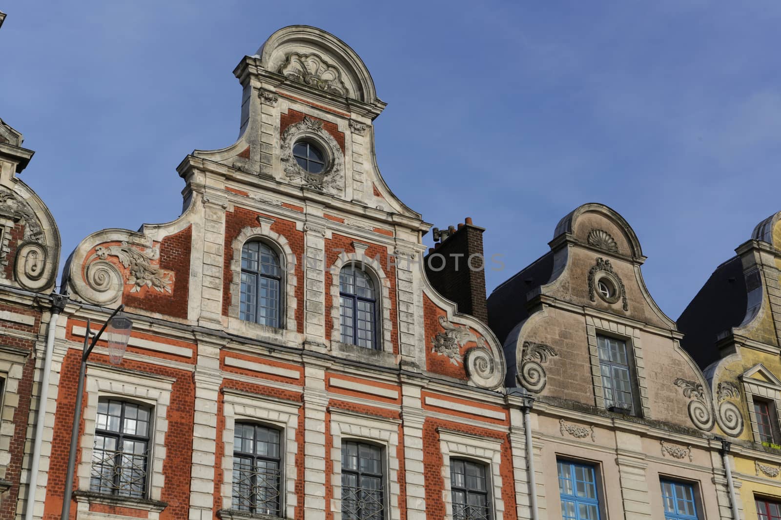 Old buildings around the Grand Place in the French Arras