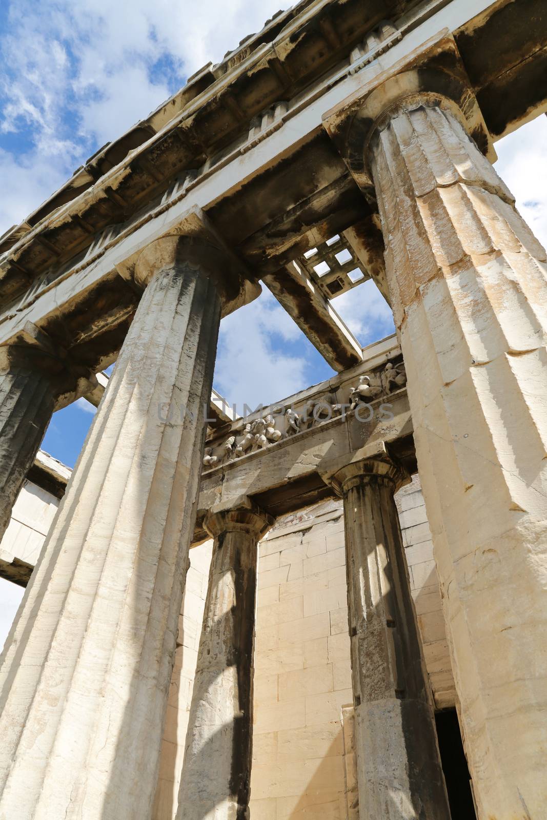 The Temple of Hephaestus at the Ancient Agora of Athens, Greece