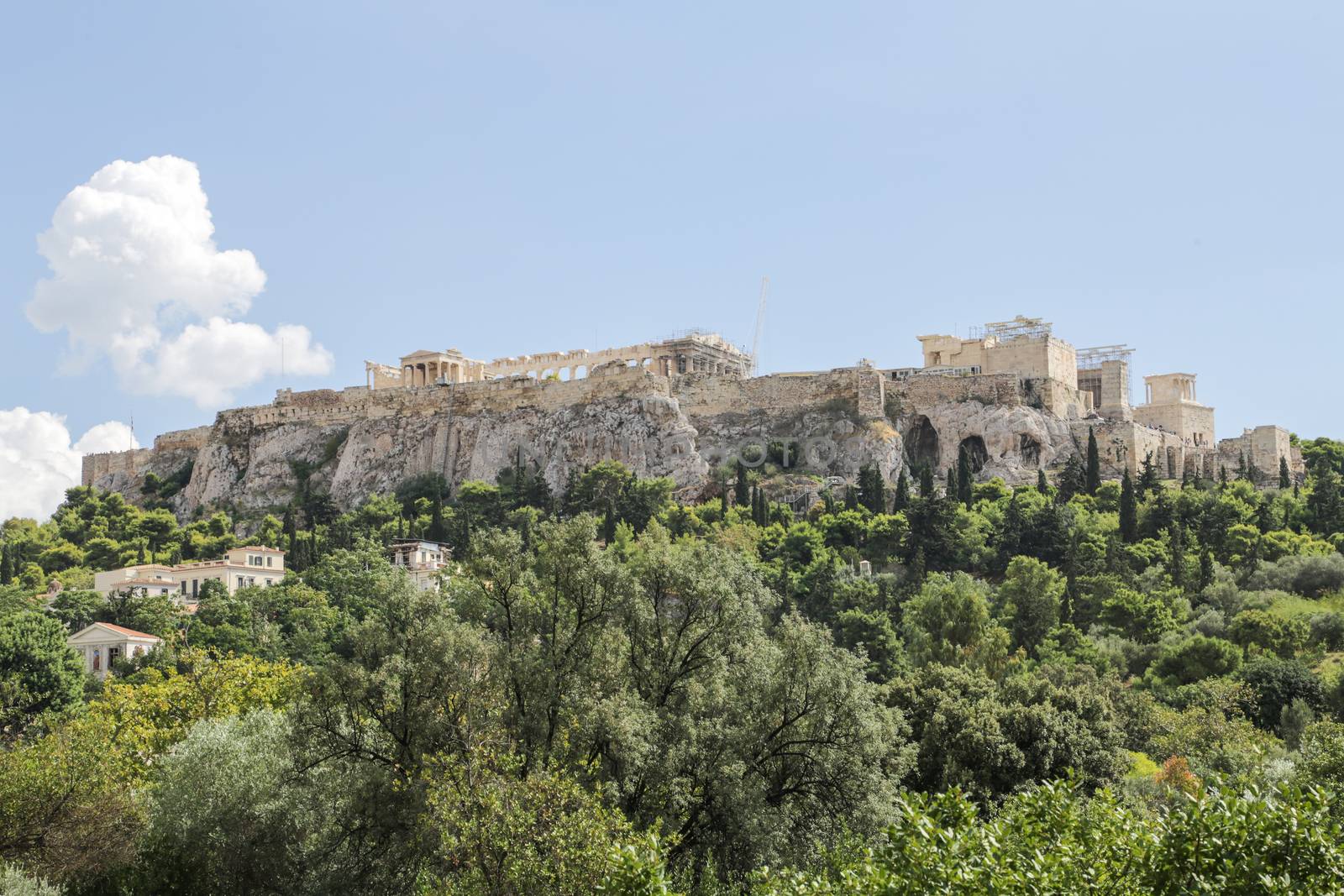 View on the Acropolis in Athens, Greece