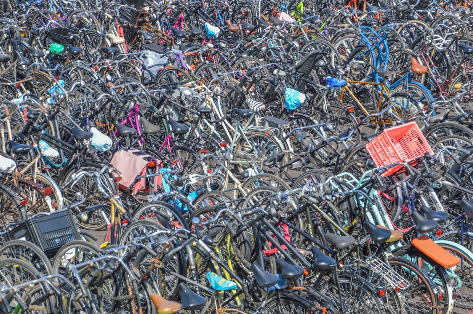 Bicycles Parking At Amsterdam The Netherlands 2018 by robert_van_'t_hoenderdaal