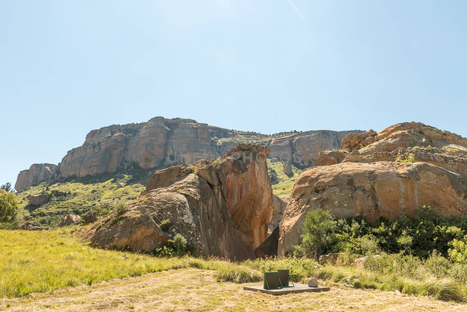 Retiefklip, an historic site in the Free State Province near the Oliviershoek Pass