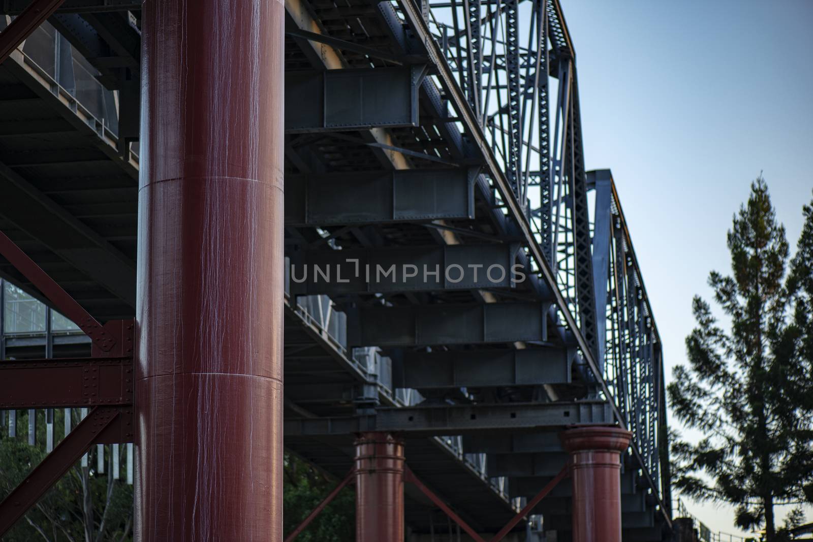 Ipswich city train line during the day.