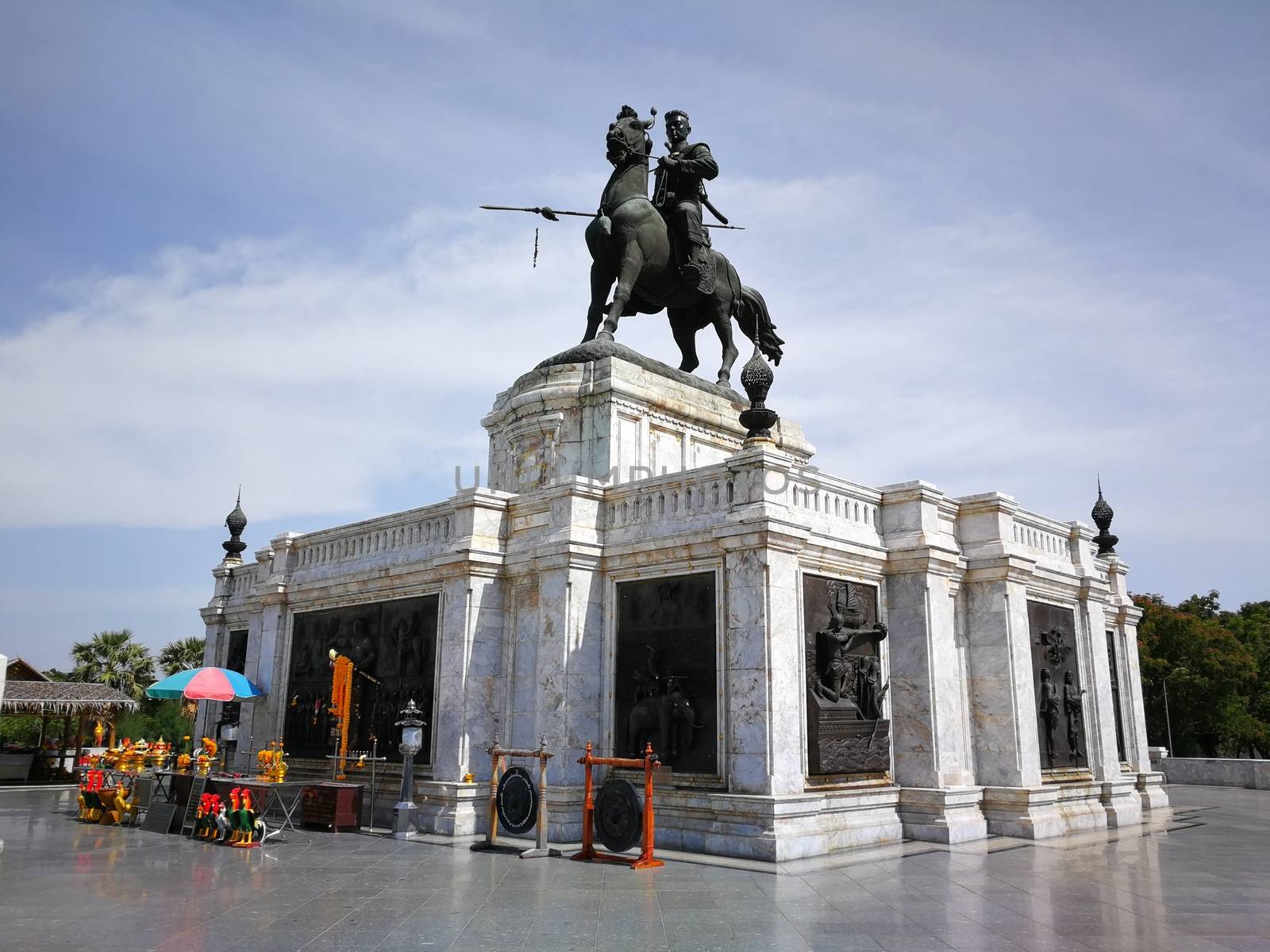 Monument of King Naresuan in Ayutthaya provide that old historical Thailand country by shatchaya