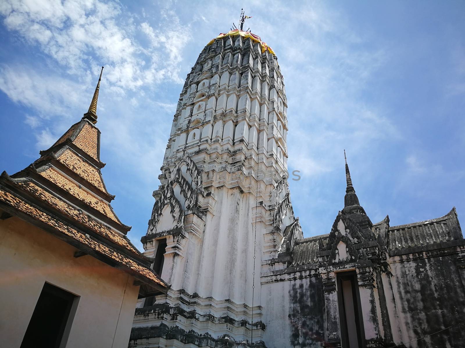 A beautiful Thailand temples, pagodas and Buddha statute in old  by shatchaya