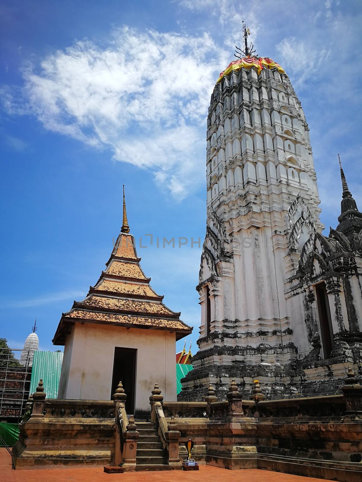 A beautiful Thailand temples, pagodas and Buddha statute in old  by shatchaya