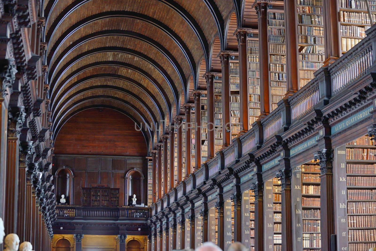 The Long Room in The Old Library, Trinity College, Dublin, Irela by mady70