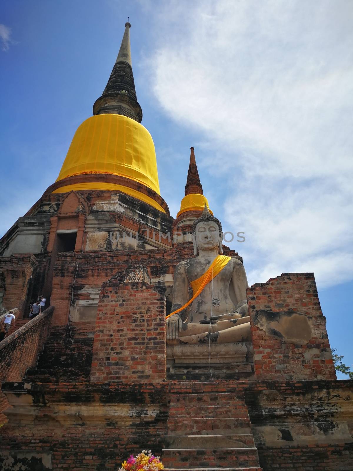 A beautiful Thailand temples, pagodas and Buddha statute in old  by shatchaya