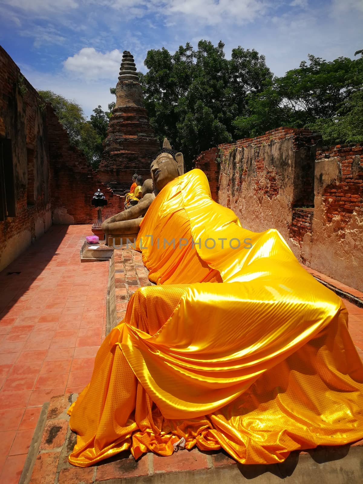 A beautiful Thailand temples, pagodas and Buddha statute by shatchaya