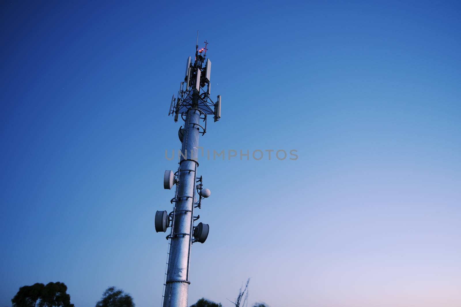 Large radio and communications tower in Ipswich City, Queensland by artistrobd