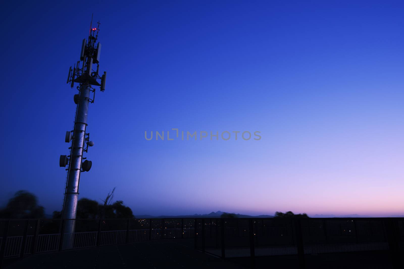 Large radio and communications tower in Ipswich City, Queensland by artistrobd