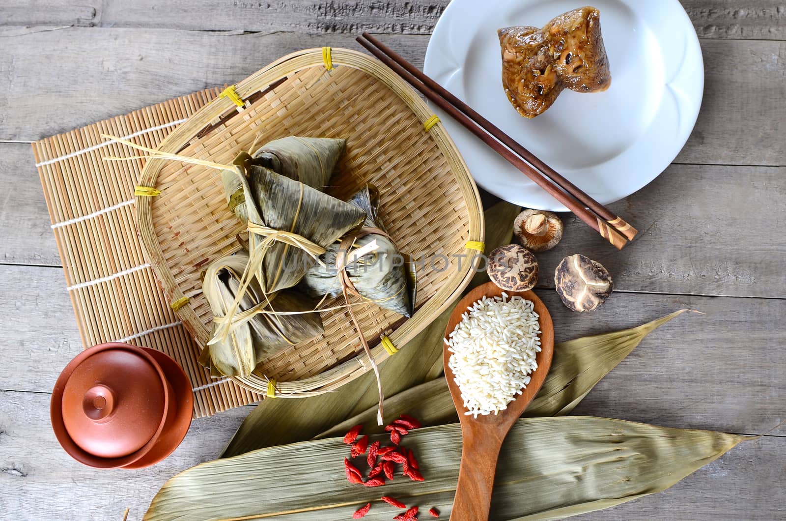 Asian Chinese Rice Dumpling, Zongzi