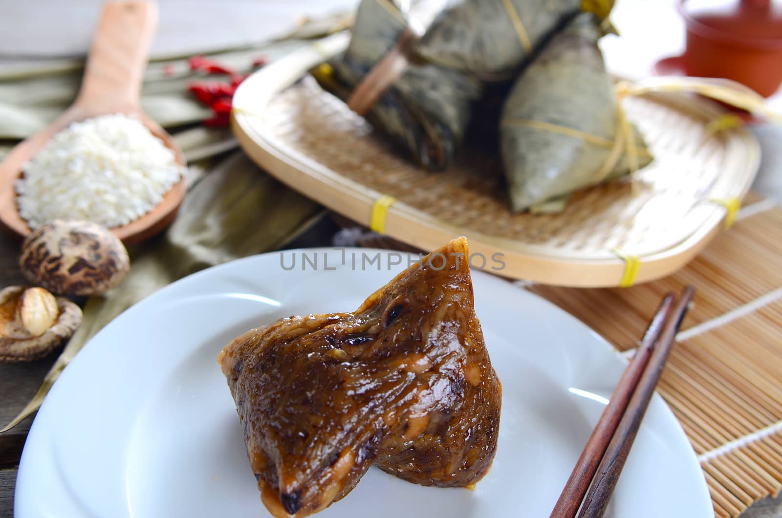 Asian Chinese Rice Dumpling, Zongzi