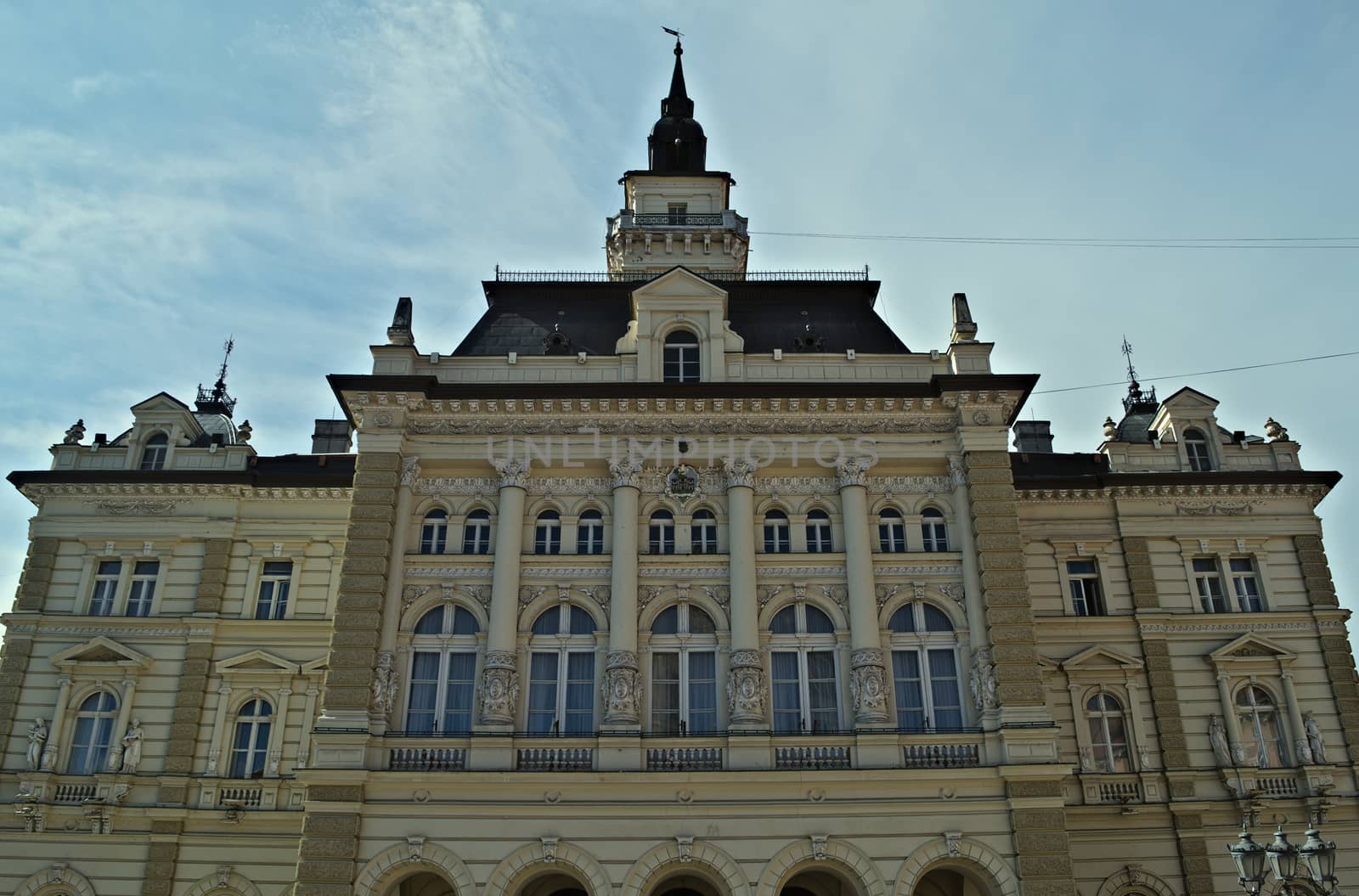 City hall in Novi Sad, Serbia, 19th century building fully restored by sheriffkule